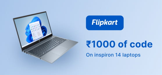 Flipkart 1000 of code, On inspiron 14 laptops